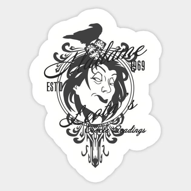 Madame Leota's Oracle Readings Sticker by Hallowscream